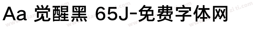 Aa 觉醒黑 65J字体转换